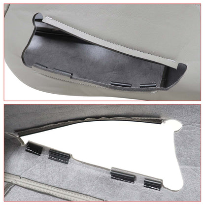 For 2010-2016 Mercedes Benz E200 E250 E300 E350 Passenger Top Replacement Leather Seat Cover Gray