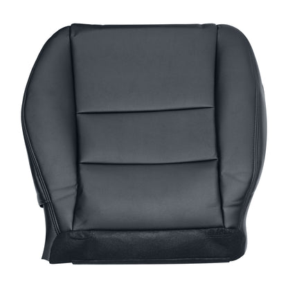 5PCS For 2003-2007 Honda Accord 4-Door Front Driver & Passenger Bottom & Top Leather Seat Cover Black