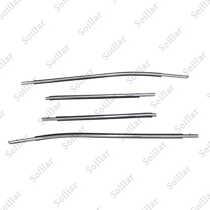 4Pcs Door Belt Molding Chrome Trim Left & Right Side For 2018-2022 Toyota Camry