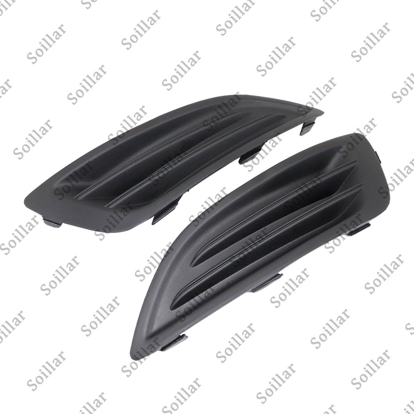 New Black Plastic Front Left+Right Fog Light Housings For 2014-2019 Ford Fiesta