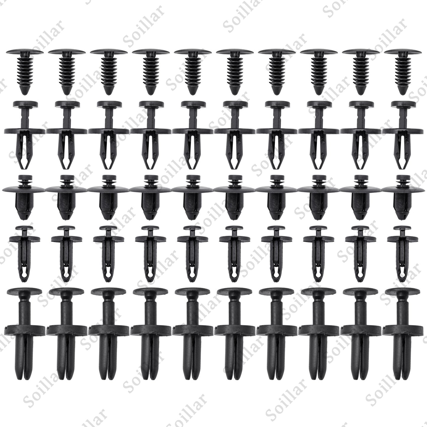 50 Clips For Dodge Charger Bumper Fender Fascia Retainer Fastener Push Rivet Kit