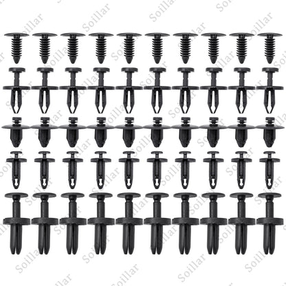 50 Clips For Dodge Charger Bumper Fender Fascia Retainer Fastener Push Rivet Kit