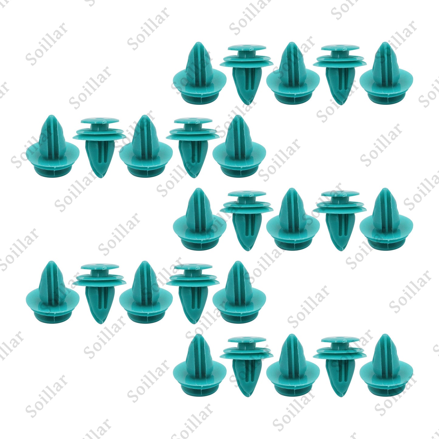 25x Mean Mug Auto Door Trim Panel Retainer 9mm Hole Clips For Toyota 90467-10188