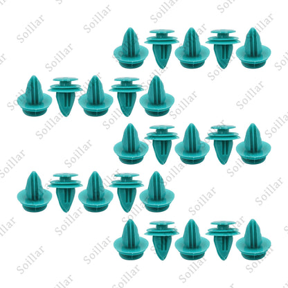 25x Mean Mug Auto Door Trim Panel Retainer 9mm Hole Clips For Toyota 90467-10188