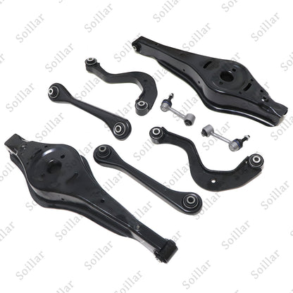 8pcs Rear Upper & Lower Control Arm w/Bushing For Audi A3 VW Jetta Passat Tiguan