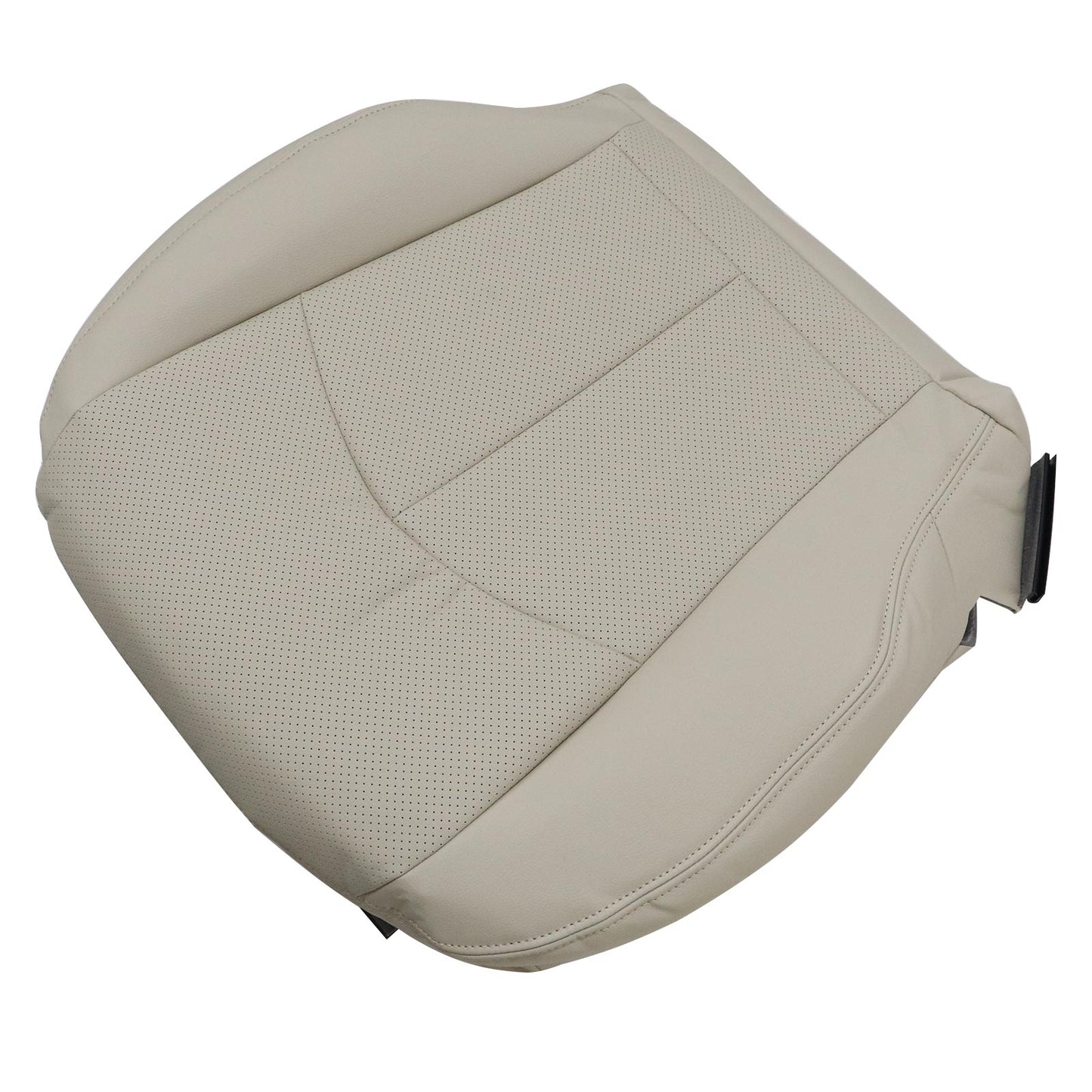 For 2003-2009 Mercedes Benz E63 E280 E300 E320 E350 E500 E550 Driver & Passenger Bottom PERFORATED Leather Seat Cover Light Tan