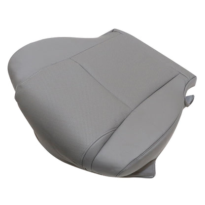 For 2007 to 2013 Toyota Sequoia Tundra Driver & Passenger Bottom Perforated Leather Seat Cover Gray