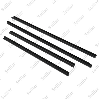 4pcs Door Belt Molding Weather Strip Seal For Honda Fit Jazz 2009-2013