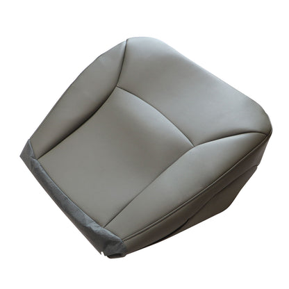 Replacement Driver & Passenger Bottom Leather Seat Cover For Ford E150 E250 E350 Van 2002-2008 Gray