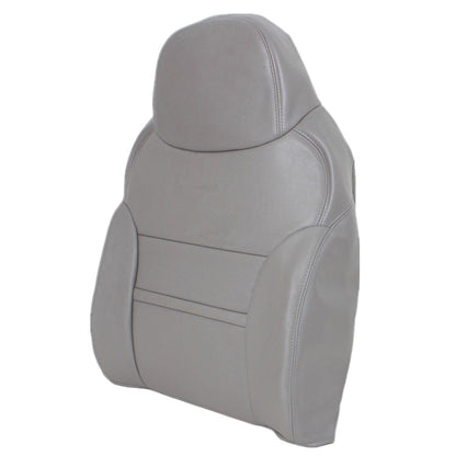 Fits 2000 2001 Ford Excursion Both Driver & Passenger Leather Seat Cover Gray