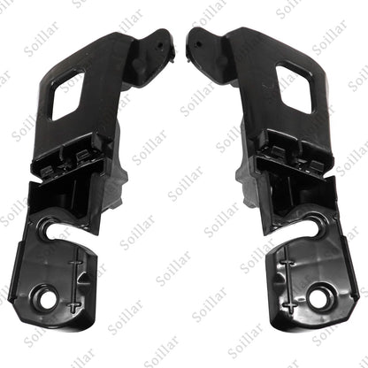 Front Left & Right Bumper Mount Brackets Black For Volkswagen Beetle 2012-2016
