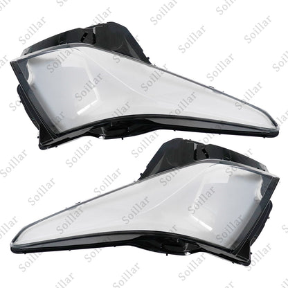 Fits Cadillac ATS 2013 2014 2015-2017 2018 Pair Headlight Lamp Cover Lens Shell