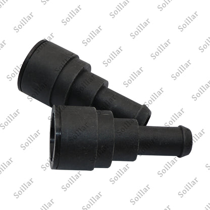2pcs Heater Core Coolant Hose Connector for Cadillac Chevrolet Tahoe GMC Buick