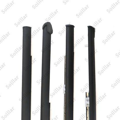Outer Weatherstrip Door Belt Rubber Set Fits Honda Civic 4D Sedan 1992-1995