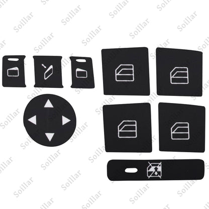 FOR 2007-14 Mercedes Benz Repair Button DOOR Steering A/C Window Radio Stickers