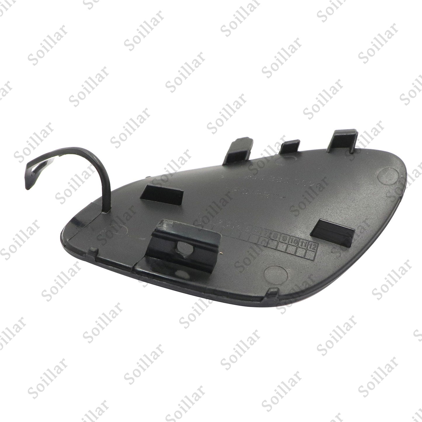 Front Bumper Tow Eye Cover Right Black Fit For 2015-2018 Mercedes-Benz C300 2.0L