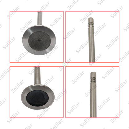 8x Intake Valves + 8x Exhaust Valves For Mercedes M271 W204 W212 C200 C250 E200