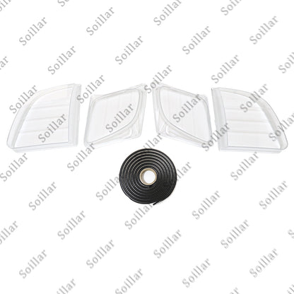 Front Headlight Clear Lens Housing + Seal Glue Set For Lexus LX470 1998-2007