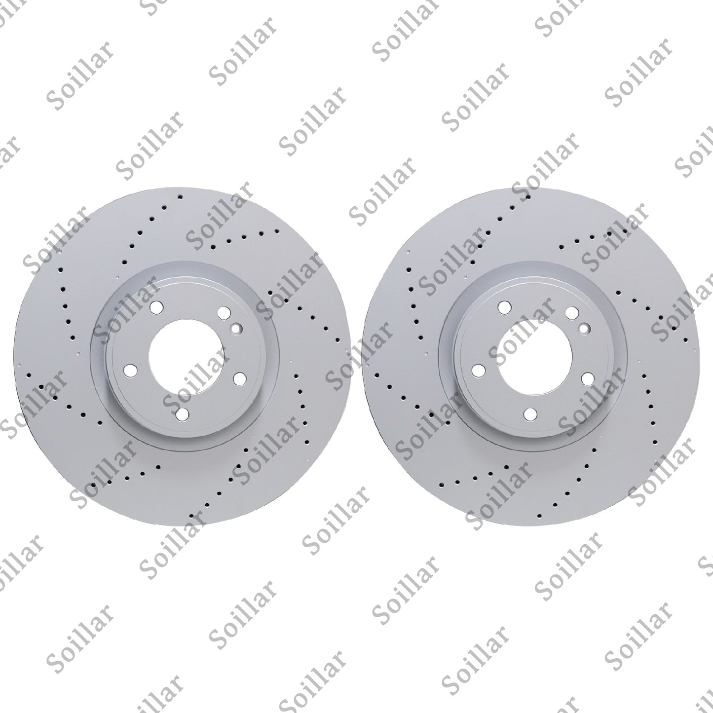 2X For Mercedes G63 AMG 2019 - 2023 Front Brake Discs Rotors 4634210500