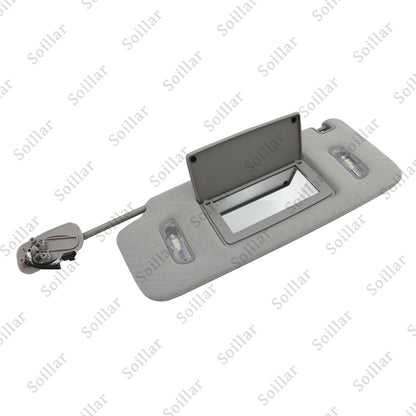 1X For Cadillac Chevrolet GMC 2015-19 Gray Left Driver Side Sun Visor W/ Light