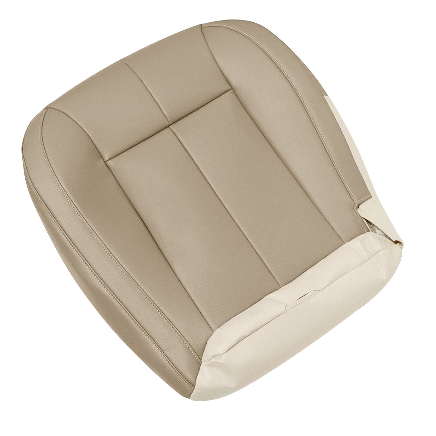 For 1999-2004 Jeep Grand Cherokee Front Driver Bottom Leather Seat Cover Tan
