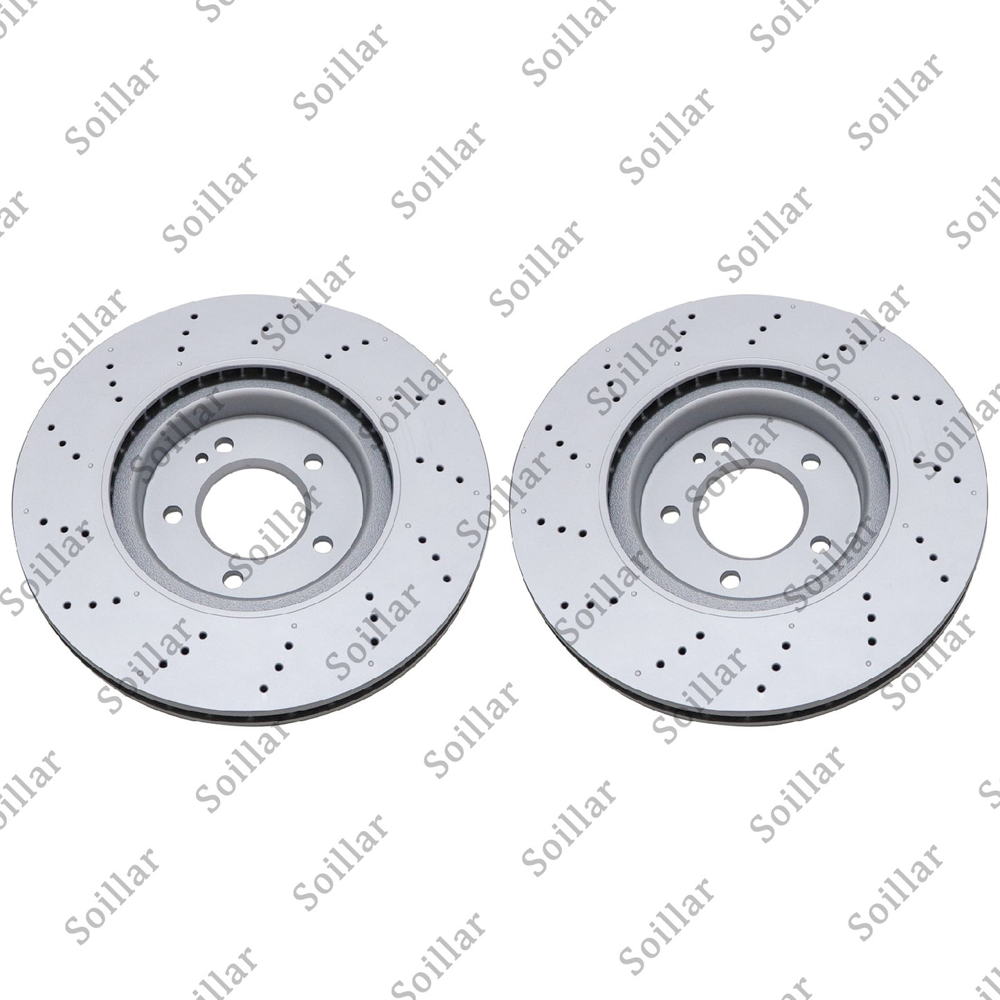 2Pcs Rear Brake Discs Rotors 4634230000 for Mercedes Benz G63 463 19 - 23