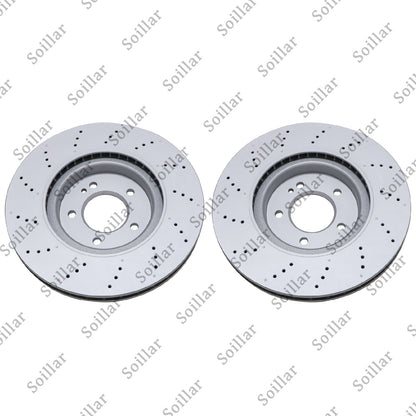 2Pcs Rear Brake Discs Rotors 4634230000 for Mercedes Benz G63 463 19 - 23