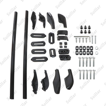 Black Roof Rack Roof Rail For Land Cruiser LC100 1998-2006 Rail Rack Aluminum