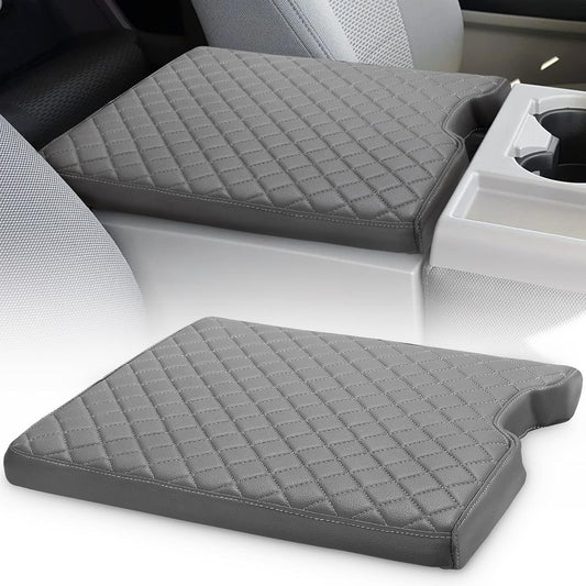 Fits Ford F150 2015-2023 Jump Seat Center Console Lid Armrest Cover Pad Gray US