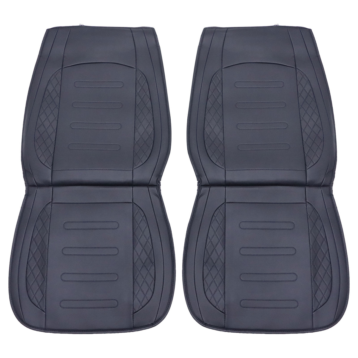 Fits Toyota Leather Car Seat Covers Front + Rear Seat Protectors Black Tailored