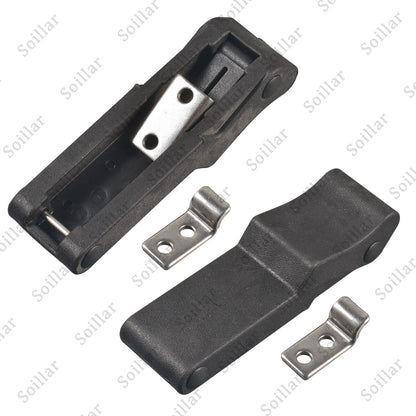 2Pcs Black Sun Visor Fixed-Clip Hook For VW Beetle Passat Golf Jetta 3B0857561B