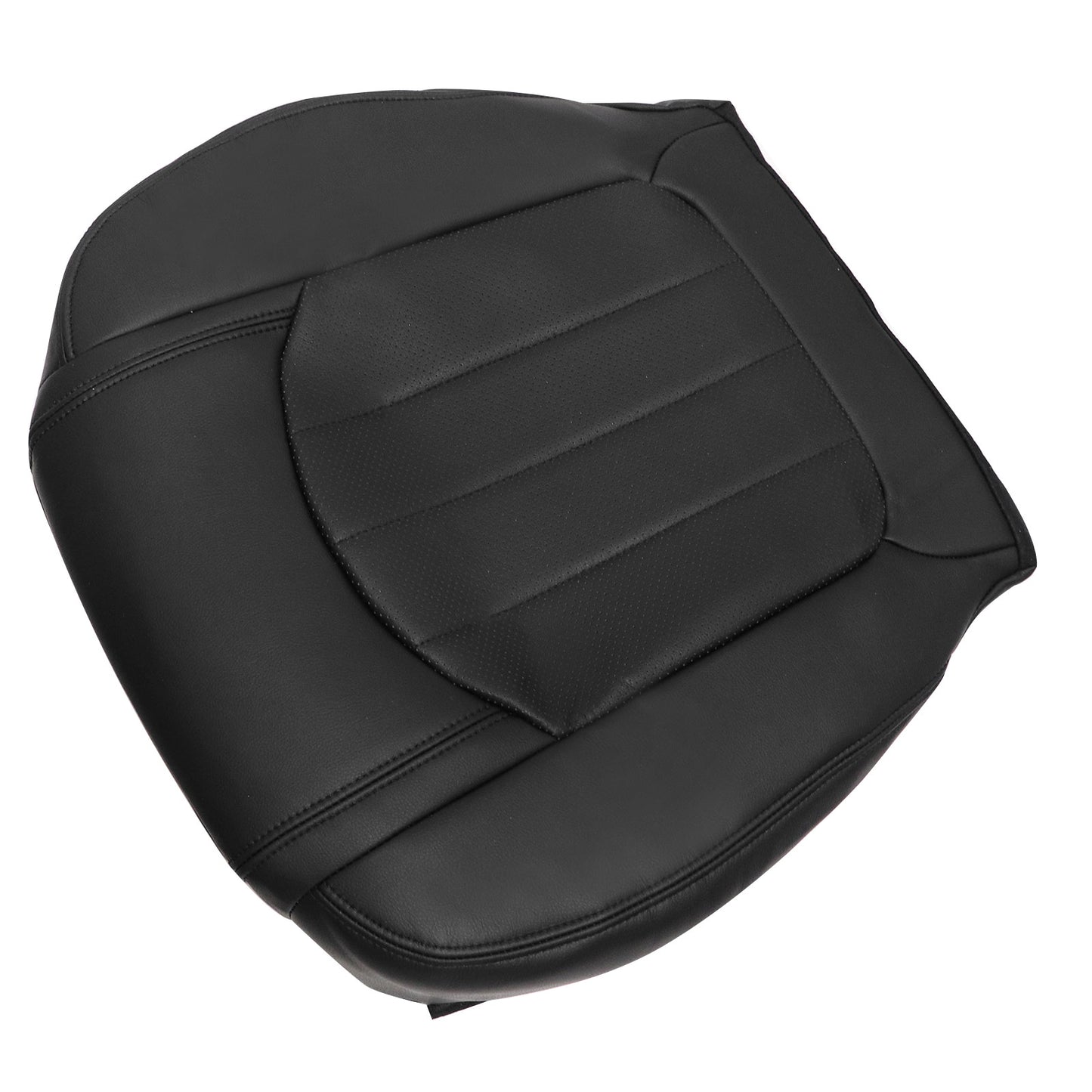 For 2008-2012 Buick Enclave 4-Door Driver Bottom Leather PERF Seat Cover Black