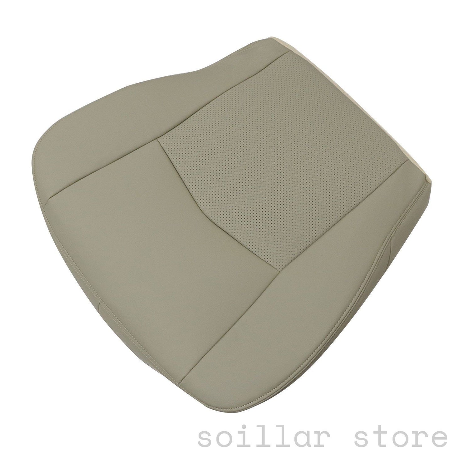 For 2004-2005 Cadillac SRX Driver Bottom Perforated Leather Seat Cover Light Tan