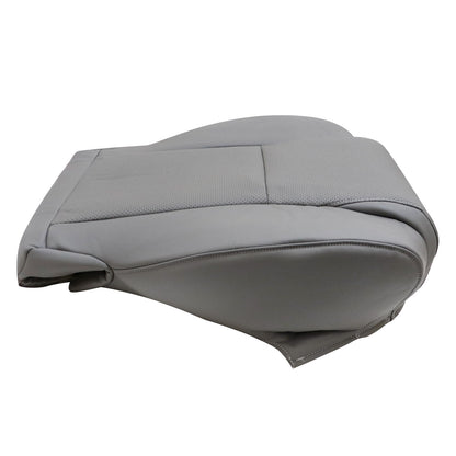 For 2007 to 2013 Toyota Sequoia Tundra Driver & Passenger Bottom Perforated Leather Seat Cover Gray