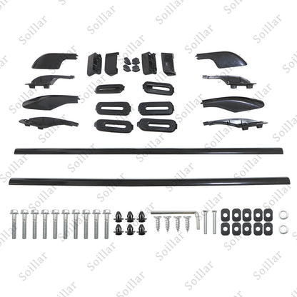 Black Roof Rack Roof Rail For Land Cruiser LC100 1998-2006 Rail Rack Aluminum