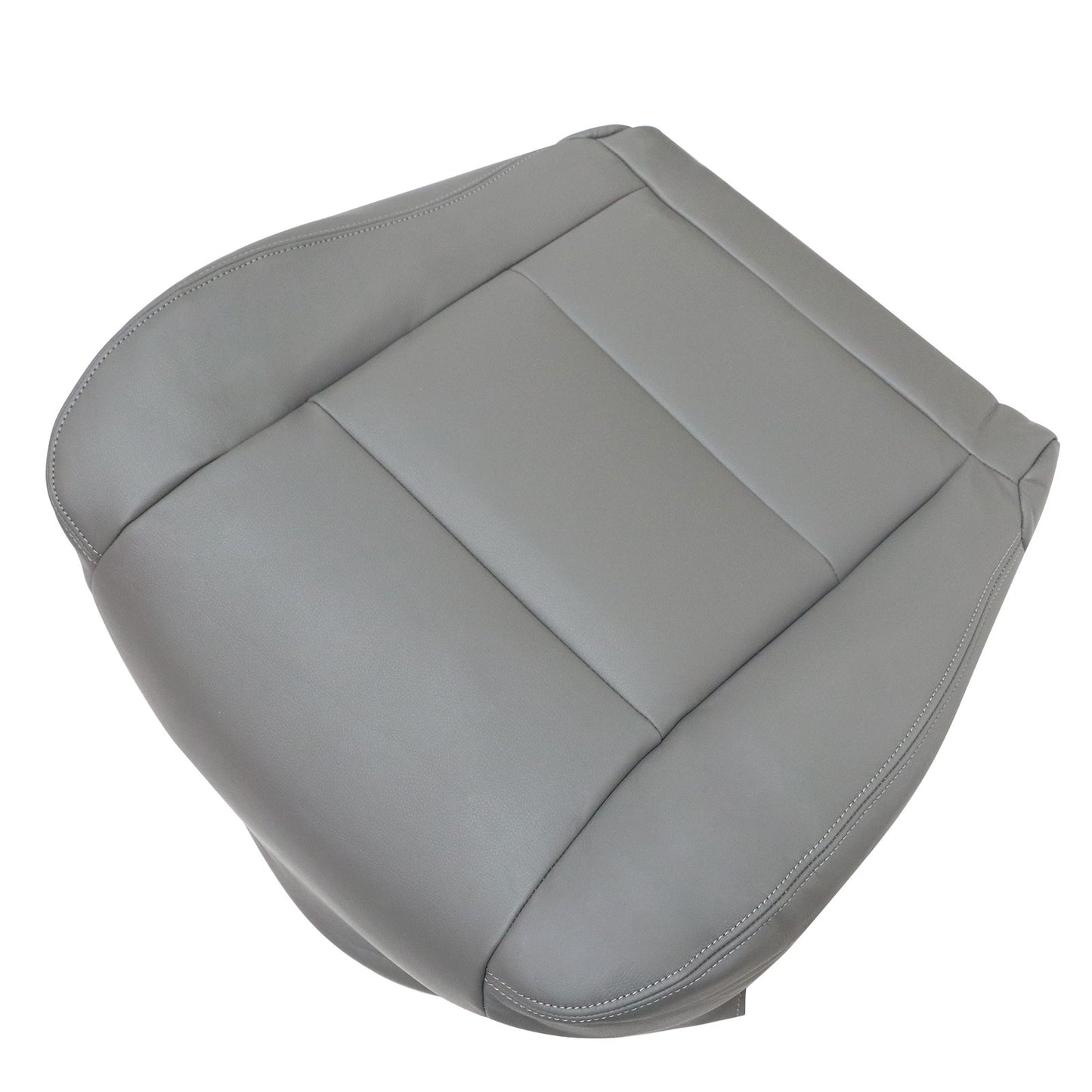 For 1998-2007 Toyota Land Cruiser Front Driver & Passenger Bottom & Top Leather Seat Cover Gray
