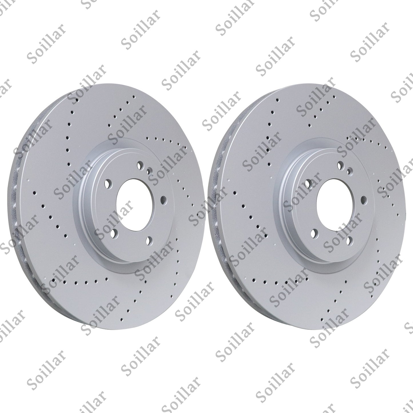 2X For Mercedes G63 AMG 2019 - 2023 Front Brake Discs Rotors 4634210500