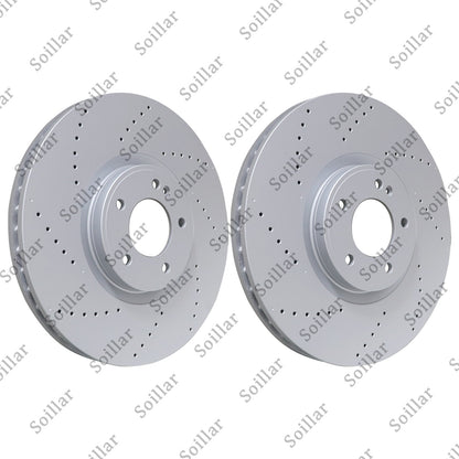 2X For Mercedes G63 AMG 2019 - 2023 Front Brake Discs Rotors 4634210500