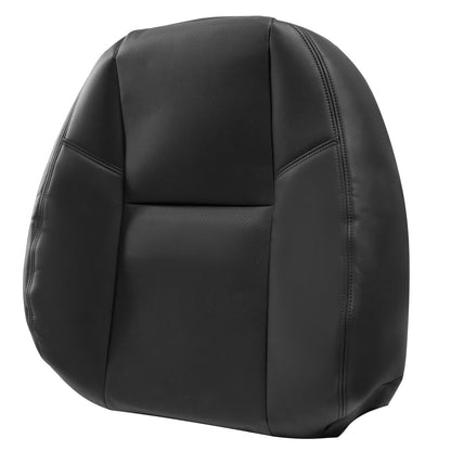 For 2007-2014 Cadillac Escalade Front Driver & Passenger Bottom & Top Perforated Leather Seat Cover Black