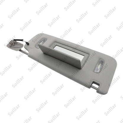 For 15-19 Cadillac Chevrolet GMC Gray Right Passenger Side Sun Visor W/ Light