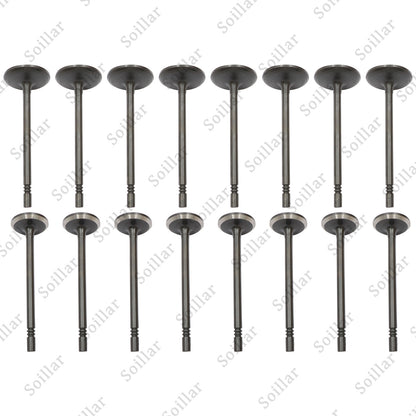 8pcs Intake+8pcs Exhaust Valves Fit 00-14 Ford Mercury Lincoln 4.6 5.4L 16V