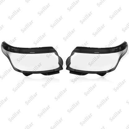 Left & Right Headlight Lens Cover For 2014-2017 Land Rover Range Rover