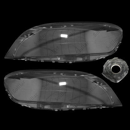 2x For Volvo XC60 2009-2013 Left+Right Front Headlamp Headlight Clear Cover Lens