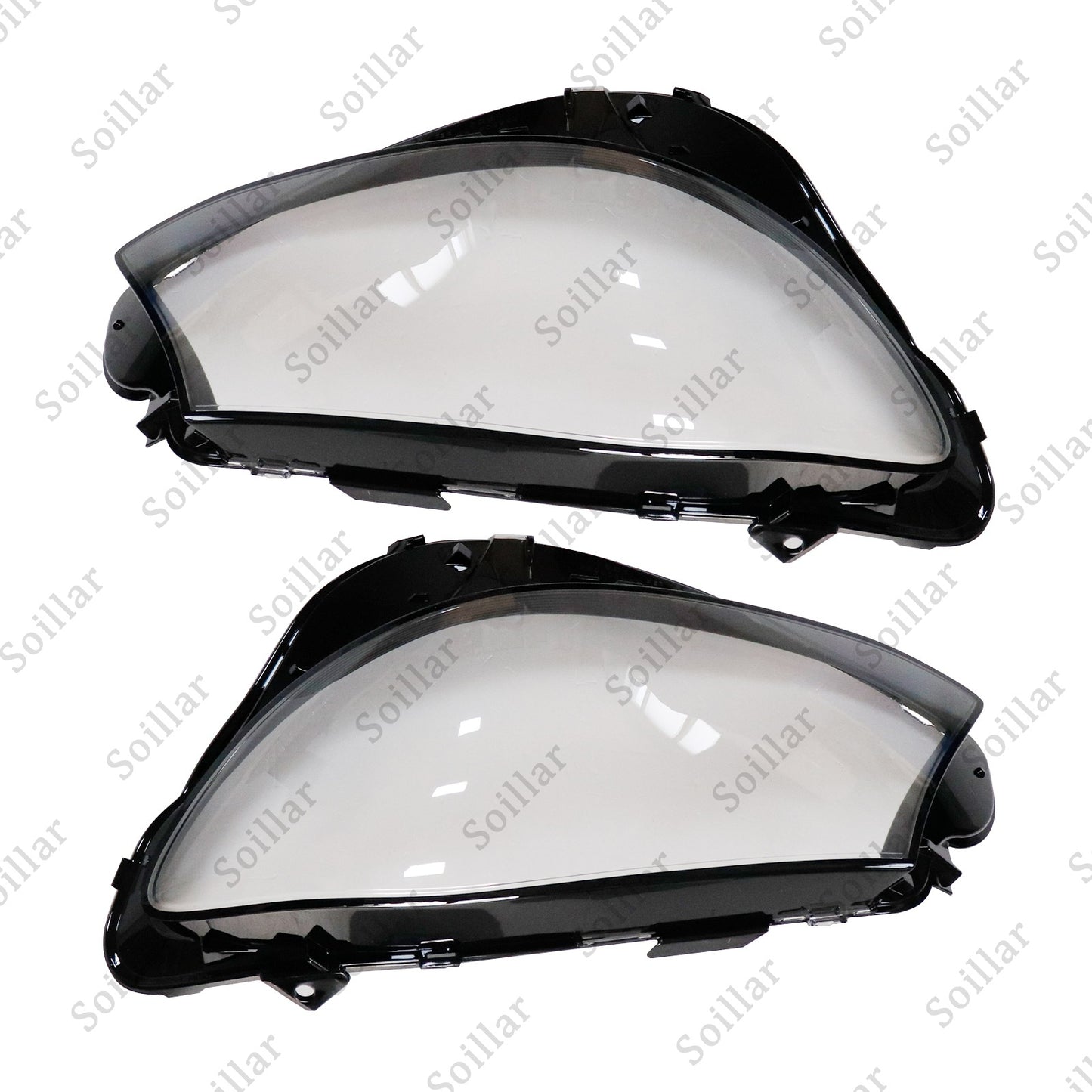2x Headlight Lens Cover Shell For 2016-2023 Mercedes Benz E Class W213 E300 E450