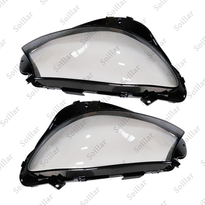 2x Headlight Lens Cover Shell For 2016-2023 Mercedes Benz E Class W213 E300 E450