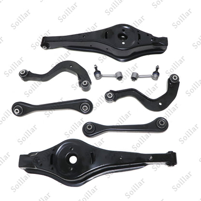 8pcs Rear Upper & Lower Control Arm w/Bushing For Audi A3 VW Jetta Passat Tiguan