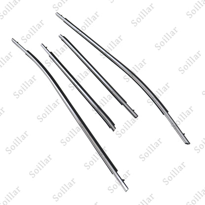 4Pcs Door Belt Molding Chrome Trim Left & Right Side For 2018-2022 Toyota Camry