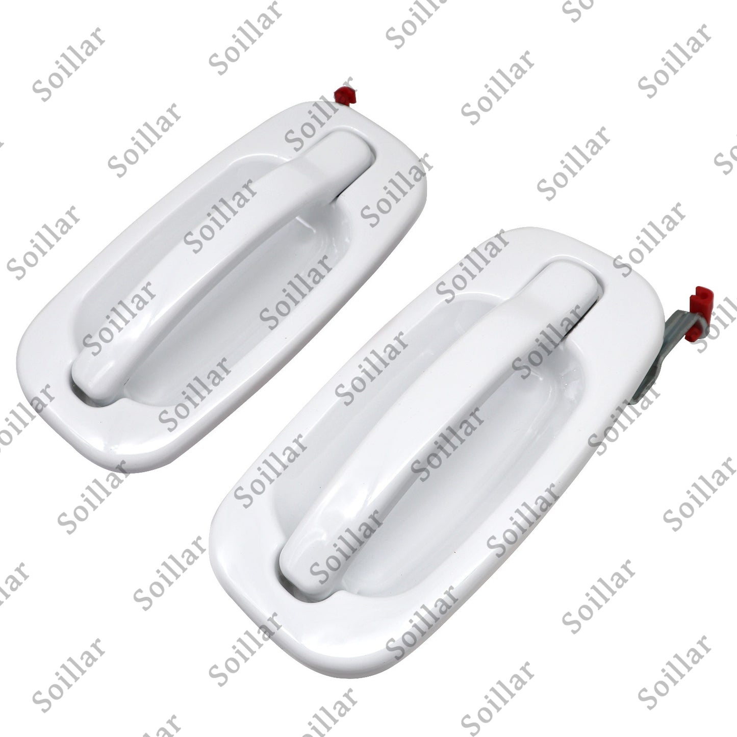 For Silverado 1999-2007 Rear Exterior Olympic White Painted Door Handle Set