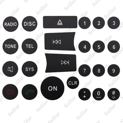 FOR 2007-14 Mercedes Benz Repair Button DOOR Steering A/C Window Radio Stickers