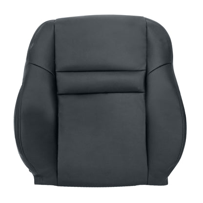 5PCS For 2003-2007 Honda Accord 4-Door Front Driver & Passenger Bottom & Top Leather Seat Cover Black